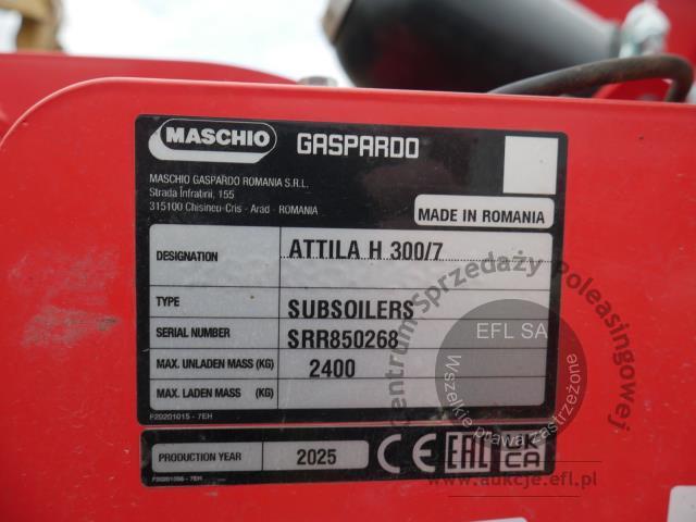 14 - EFL Finance - Pług dłutowy MASCHIO GASPARDO Attila H 300/7 2025r.