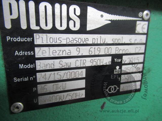 12 - Trak piła taśmowa PILOUS model CTR 950 H 2015r.