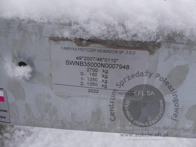 28 - Przyczepa gastronomiczna "KEBAB" Niewiadów B3500 2021r.