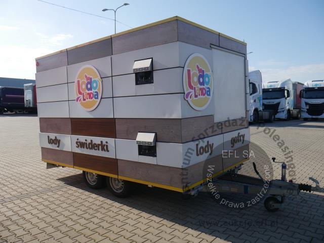 2 - Przyczepa gastronomiczna Niewiadów B3500 "LODY GOFRY"  2019r.