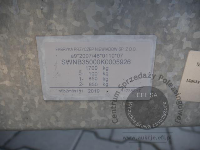 18 - Przyczepa gastronomiczna Niewiadów B3500 "LODY GOFRY"  2019r.