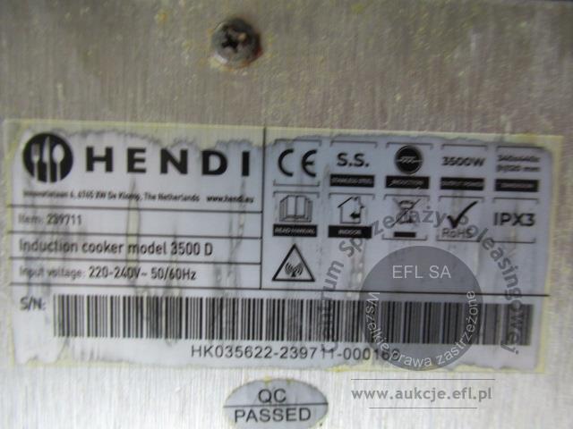 5 - Kuchenka – płyta indukcyjna HENDI - 3500
