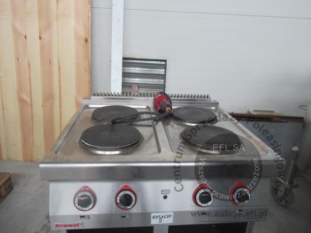 1 - Kuchnia elektryczna 4 płytowa KROMET 700.KE-4 , Podstawa szafkowa S800 do kuchni