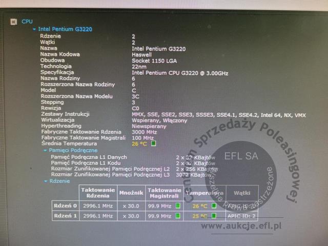 14 - Komputer stacjonarny Fujitsu E520 E85 + monitor Fujitsu