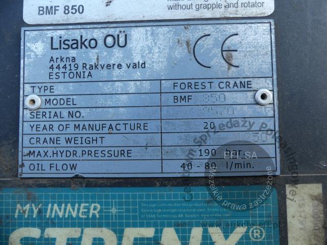 22 - Przyczepa samozaładowcza do transportu drewna LISAKO OU BMF 14T2PRO 2021r.