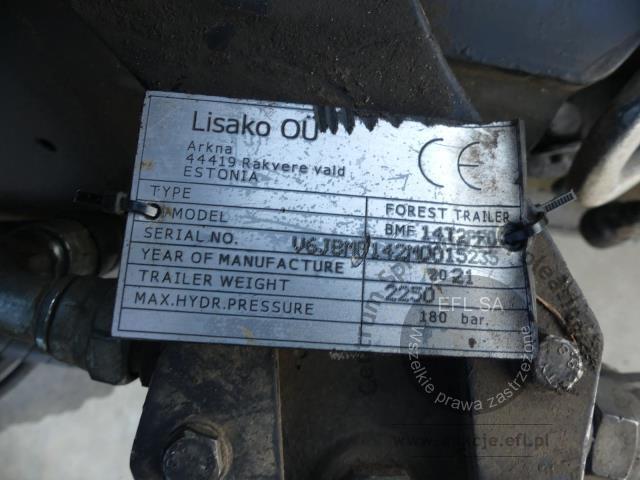 23 - Przyczepa samozaładowcza do transportu drewna LISAKO OU BMF 14T2PRO 2021r.