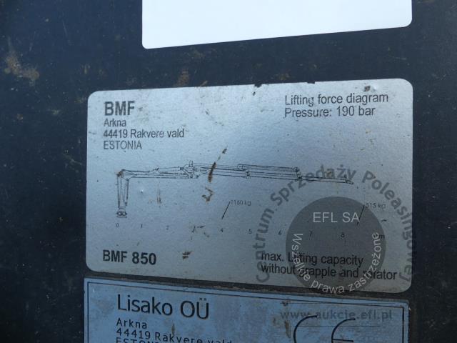 24 - Przyczepa samozaładowcza do transportu drewna LISAKO OU BMF 14T2PRO 2021r.