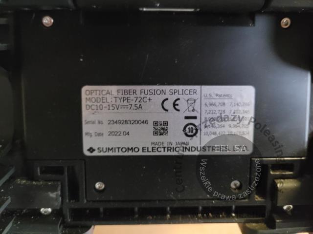 13 - Spawarka światłowodowa  SUMITOMO T-72C+   2022r.