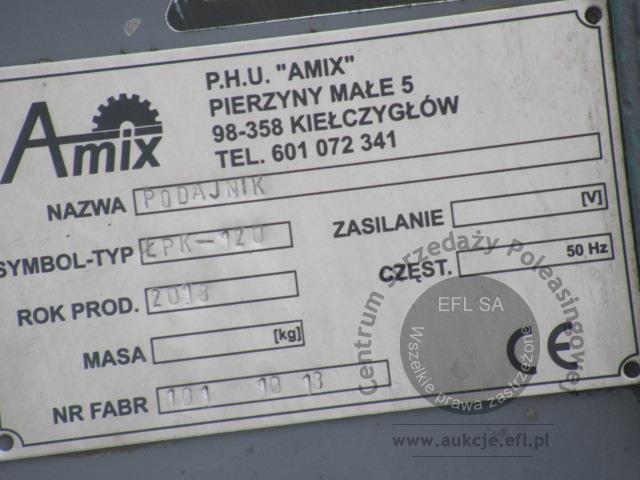 23 - Trak piła 2 taśmowa pionowa AMIX typ PT-2P z podajnikiem 2018r