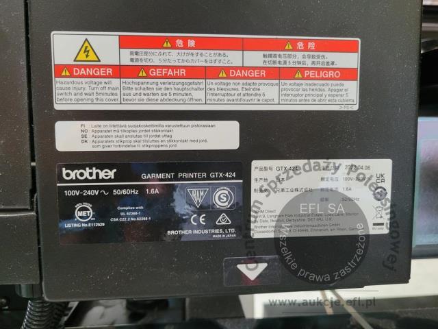 6 - DRUKARKA BROTHER GTX 424 2022r.