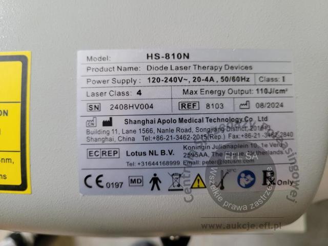 12 - Laser kosmetyczny Apolo HS-810  2024r.
