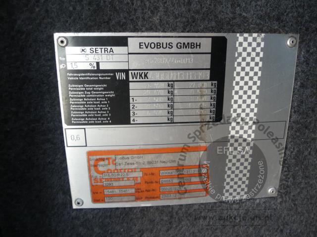 9 - Autobus SETRA S 431 DT 2012r.