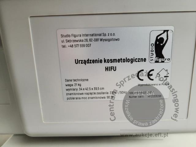 11 - Urządzenie kosmetologiczne HIFU 2022r.