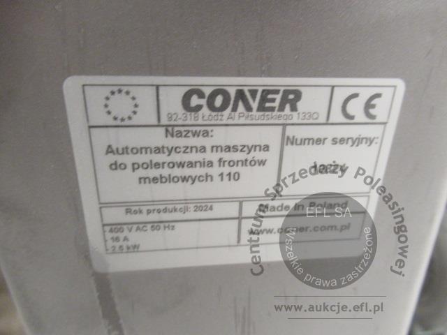 11 - Automatyczna maszyna do polerowania frontów meblowych CONER 2024r.