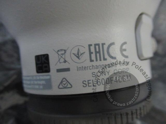 4 - Zestaw obiektywów SONY wg zestawienia