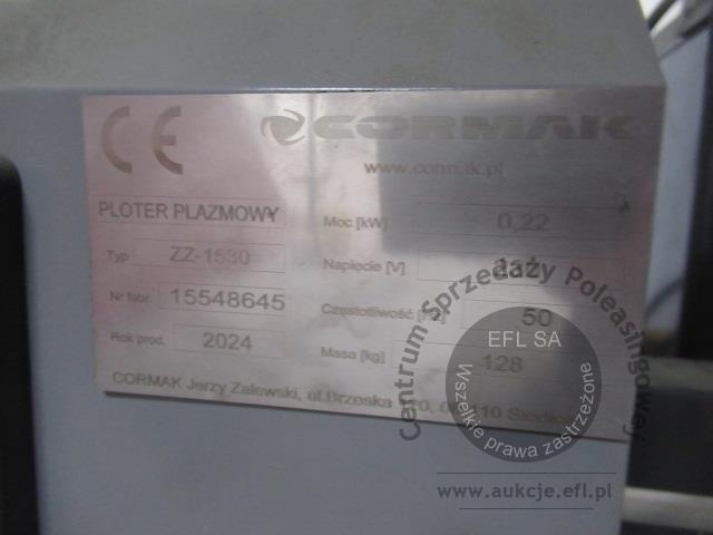 18 - Przecinarka CORMAK typ SPARTUS CUT125A 2024r + Ploter wypalarka plazmowa CORMAK typ ZZ-1530 2024r.