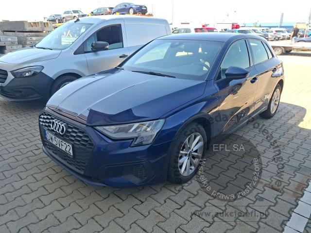 1 - Audi A3 30 TDI S tronic Hatchback 2023r. DW5VF22 Pojazd znajduje się w firmie MDM AUTO sp. z o.o. ul. Morska 78A, 81-225 Gdynia