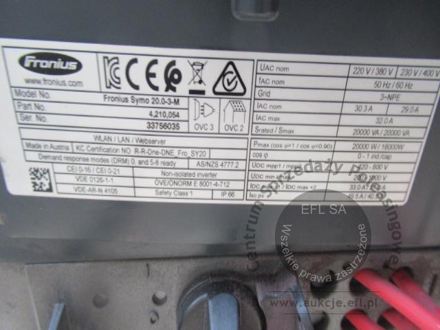 11 - Elementy instalacji fotowoltaicznej moc 24,90 kWp