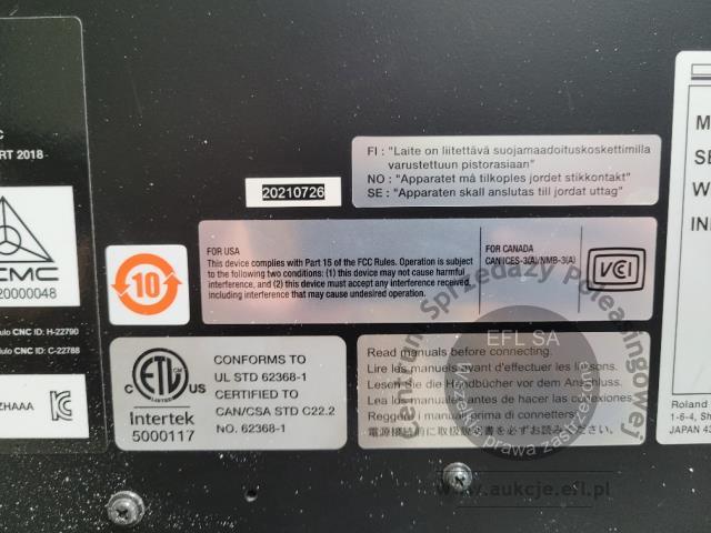 17 - Ploter ROLAND VG2-640 2021r.