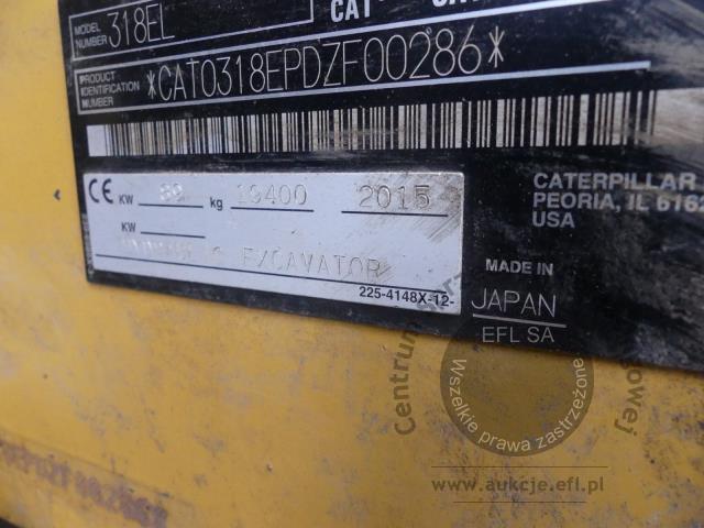 11 - Koparka gąsienicowa CATERPILLAR 318 EL 2015r.