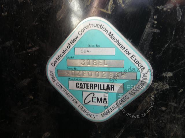 8 - Koparka gąsienicowa CATERPILLAR 318 EL 2015r.