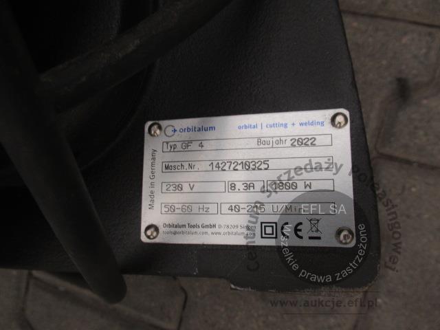 7 - Przecinarka orbitalna do rur Orbitalum Tools GmbH typ GF 4 2022r.