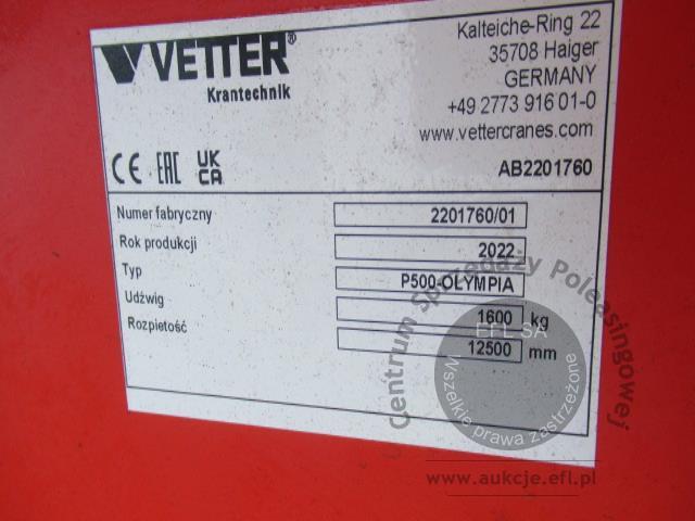 5 - Elementy suwnicy natorowej - dwuszynowej  VETTER K