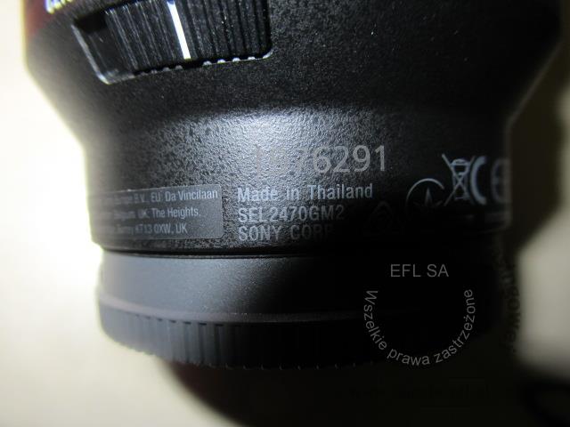 31 - Zestaw obiektywów SONY wg zestawienia