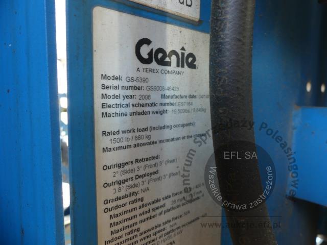 11 - PODNOŚNIK NOŻYCOWY GENIE GS-5390  2008r.
