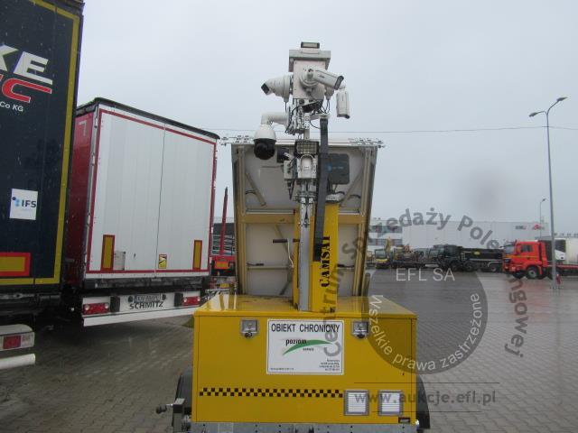 16 - Wieża monitoringu iCam DefenderTower PowerMAX + przyczepka JEGGER JG0751 2024r.