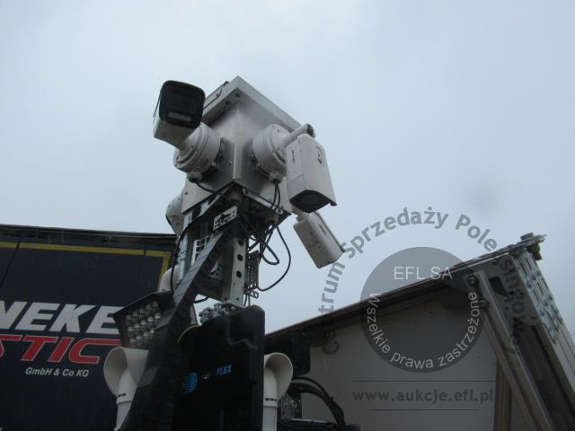 17 - Wieża monitoringu iCam DefenderTower PowerMAX + przyczepka JEGGER JG0751 2024r.
