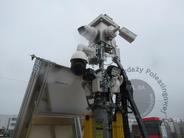 19 - Wieża monitoringu iCam DefenderTower PowerMAX + przyczepka JEGGER JG0751 2024r.