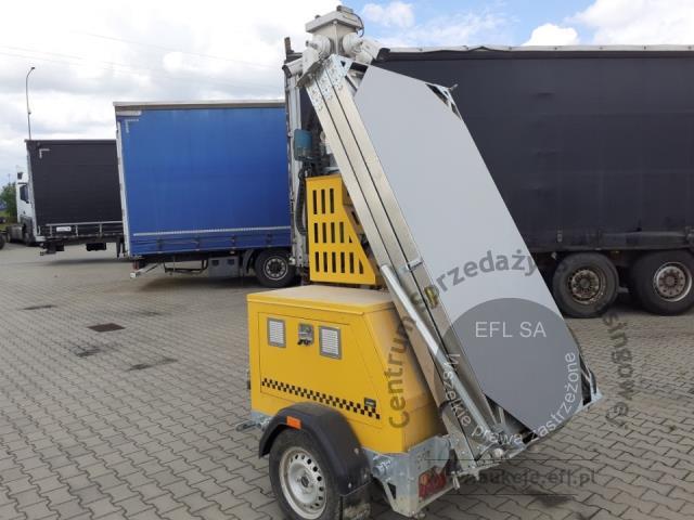 3 - Wieża monitoringu iCam DefenderTower PowerMAX + przyczepka JEGGER JG0751 2024r.
