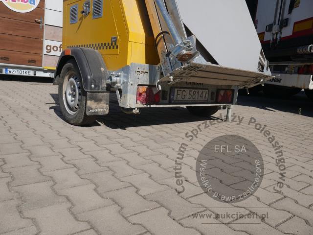 5 - Wieża monitoringu iCam DefenderTower PowerMAX + przyczepka JEGGER JG0751 2024r.