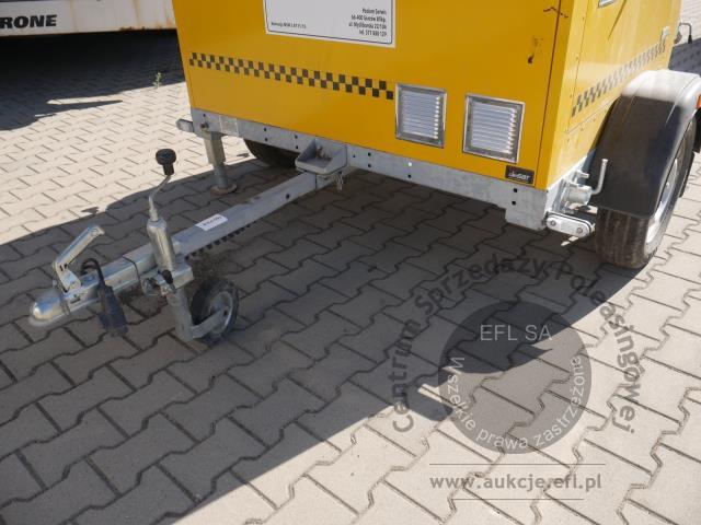 9 - Wieża monitoringu iCam DefenderTower PowerMAX + przyczepka JEGGER JG0751 2024r.