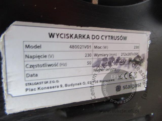 5 - Wyciskarka do owoców cytrusowych Stalgast