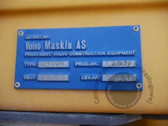 22 - Ładowarka kołowa Volvo L180G 2011r.