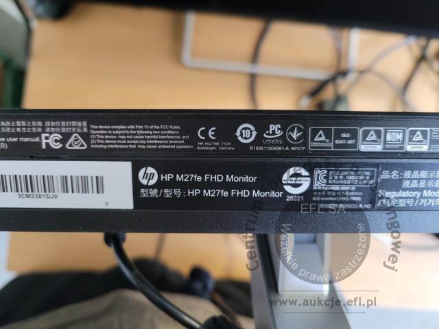 11 - Komputer HP Pro Mini 260 G9 z monitorem HP M27fe