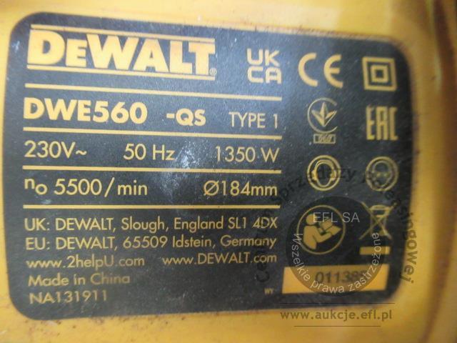 3 - Pilarka tarczowa DEWALT -DWE 560 - QS