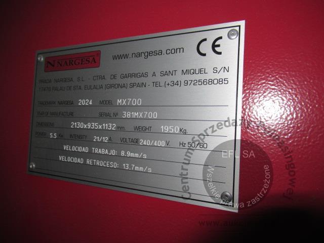 13 - Prasa hydrauliczna NAGRESA SL model MX700 2024r.