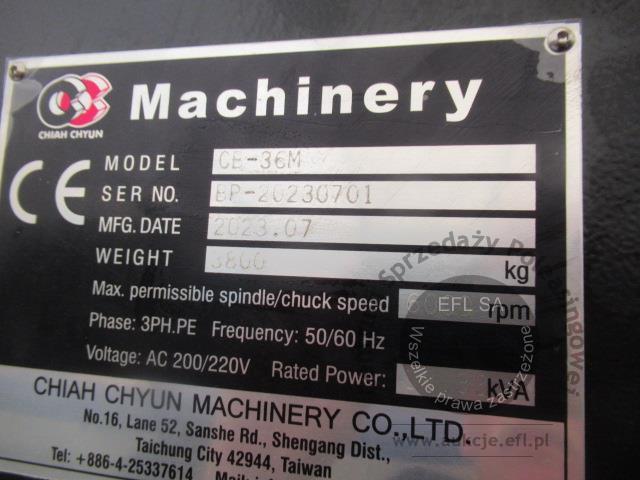 10 - Poziome centrum tokarskie CHIAH CHYUN MACHINERY 2023r.