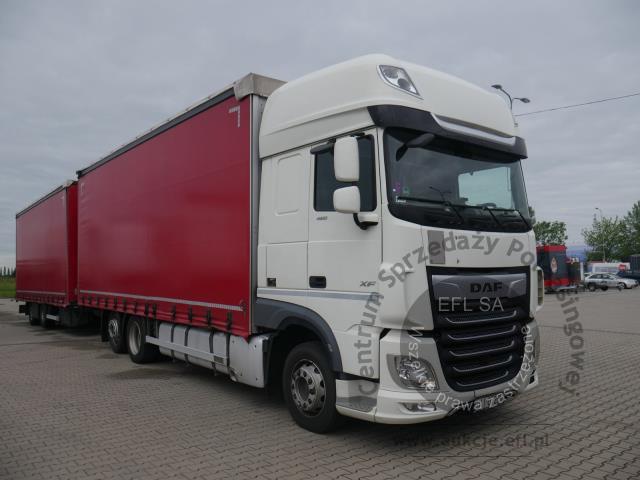 3 - DAF XF 480 FAR 6X2 AUTOMAT 2020r., REDOS PRT04-2 CURT TRAIL 2020r.