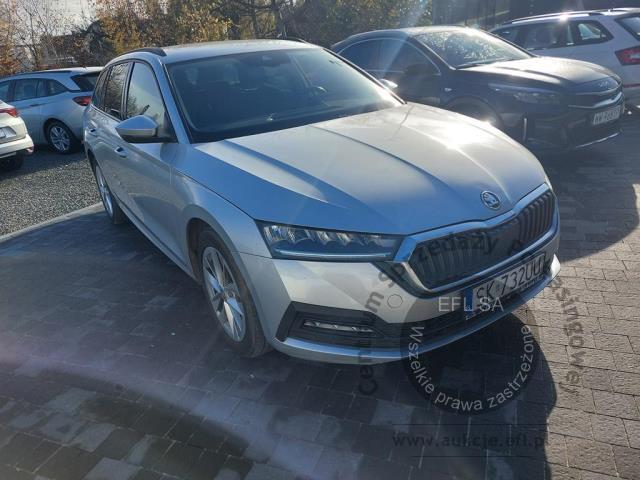 4 - Skoda  Octavia 2.0 TDI Ambition 2021r. SK732UU Pojazd znajduje się w firmie AACAR sp. z o.o. Jawornik 90, 32-400 Myślenice