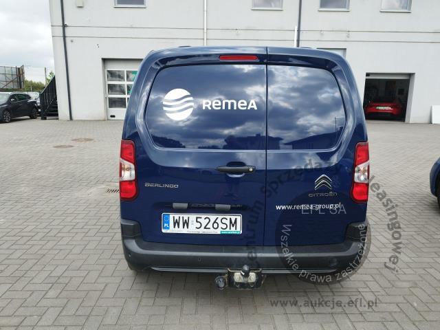 4 - Citroen Berlingo Van 1.5 BlueHDi M Clu 2021r. WW526SM UWAGA!! Pojazd znajduje się w lokalizacji: Warszawa, Al. Krakowska 7, 02-183 Warszawa
