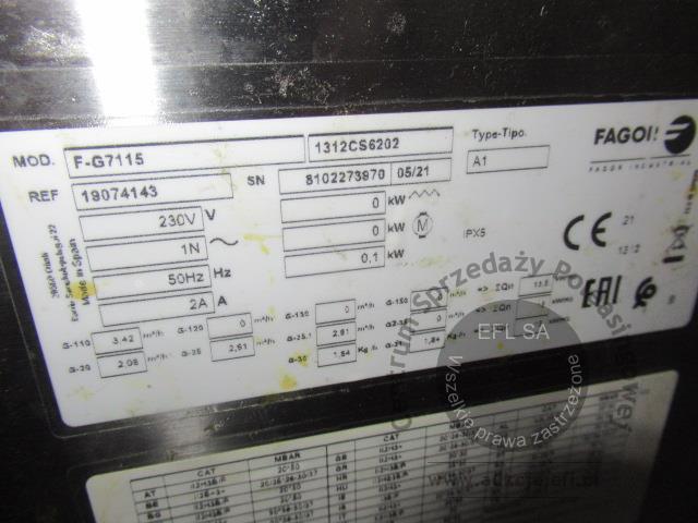 6 - Frytownica gazowa wolnostojąca - jednokomorowa  2021r.