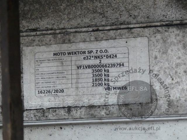 15 - RENAULT / MOTOWEKTOR MASTER 2.3 DCI 163KM SKRZYNIA 2020r.