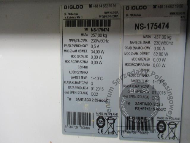 4 - Lada chłodnicza IGLOO typ Santiago 2,55 S mod C  2015r.