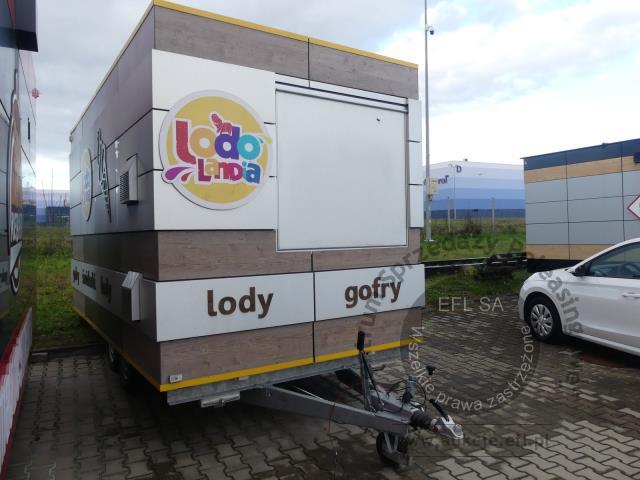 2 - Przyczepa gastronomiczna &quot;LODY GOFRY&quot; Niewiadów B3500  2022r.