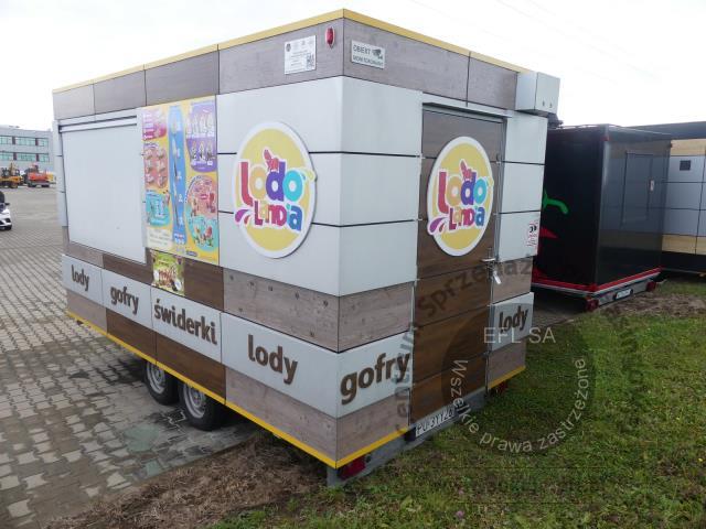 3 - Przyczepa gastronomiczna &quot;LODY GOFRY&quot; Niewiadów B3500  2022r.