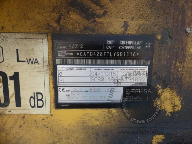14 - Koparko ładowarka CAT 428F2 2016r.